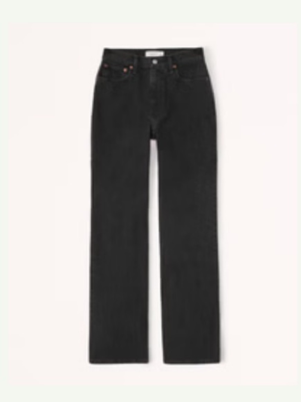 Abercrombie and Fitch High Rise 90s Relaxed Jean in Black - Picture 11 of 11
